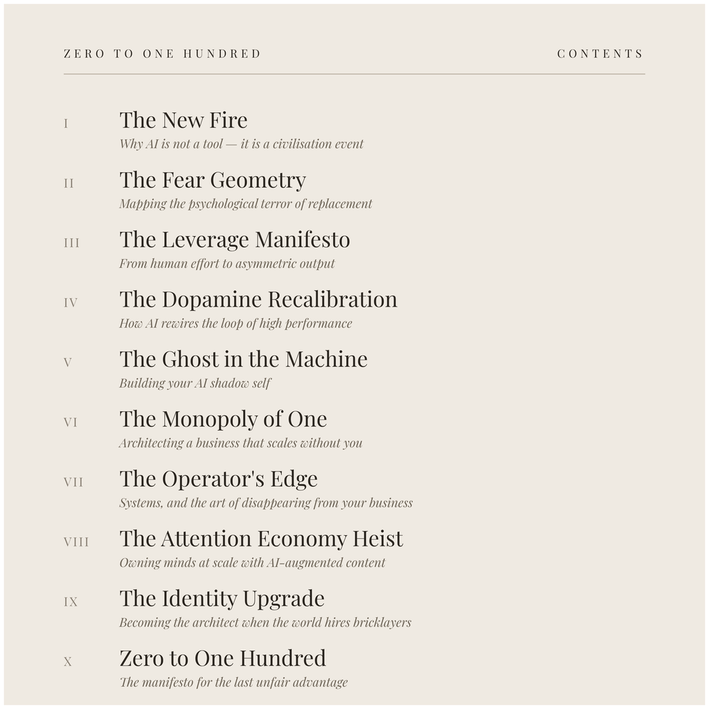 Zero to One Hundred — The Architecture of AI-Driven Mastery